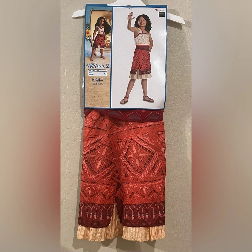 DISNEY Moana 2 Classic Costume Dress- Size 4-6x - Picture 5 of 8